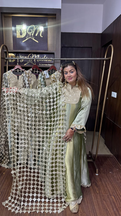 Eshaal Pure Chunon Anarkali Suit
