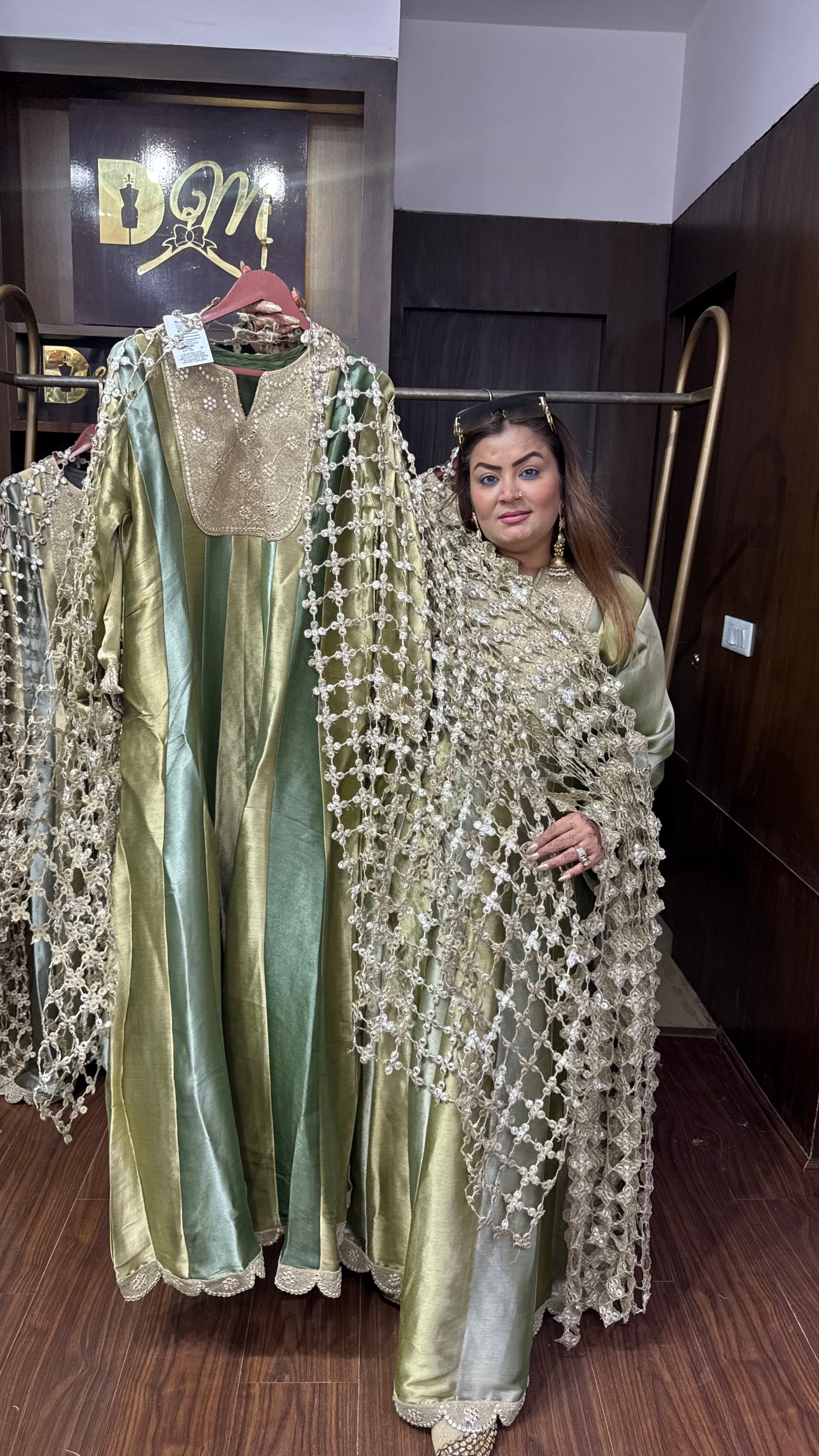 Eshaal Pure Chunon Anarkali Suit
