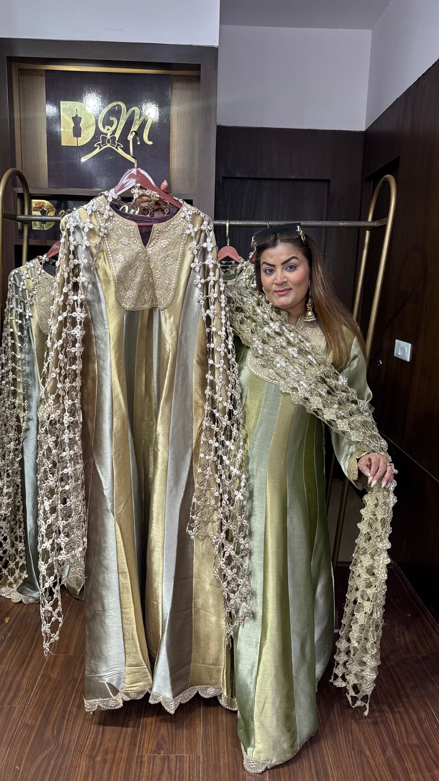 Eshaal Pure Chunon Anarkali Suit