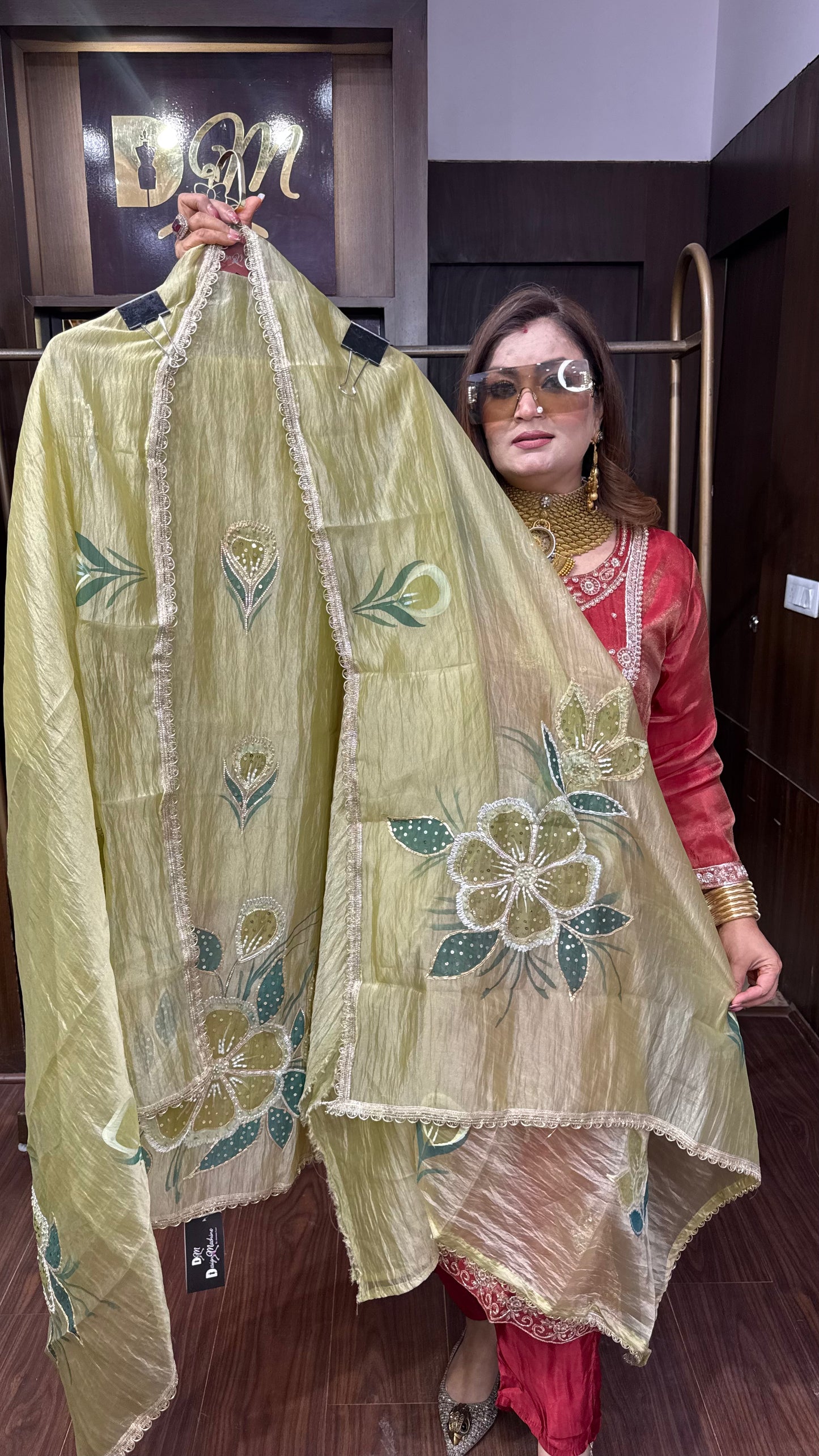 Virelle Glass Tissue Unstitched Suit