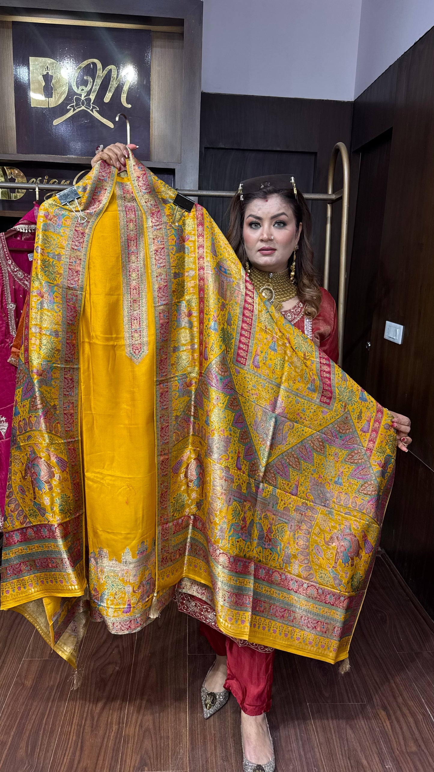 Banarielle Banarasi Unstitched Suit