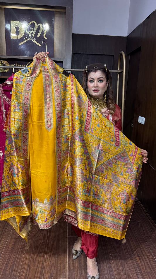Banarielle Banarasi Unstitched Suit