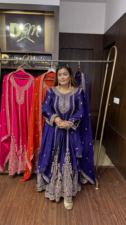Samaira Pure Chunon Anarkali Suit