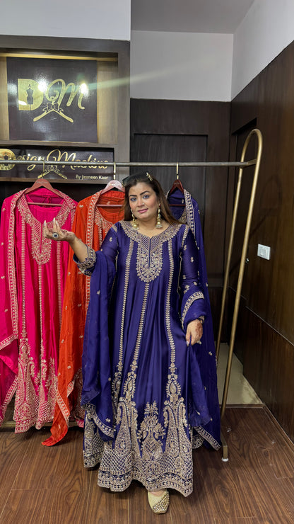 Samaira Pure Chunon Anarkali Suit