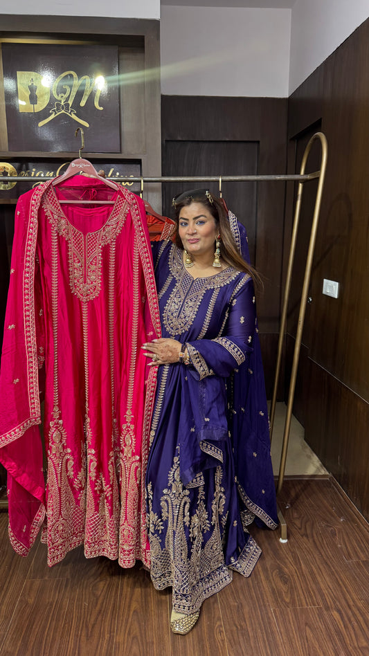Samaira Pure Chunon Anarkali Suit