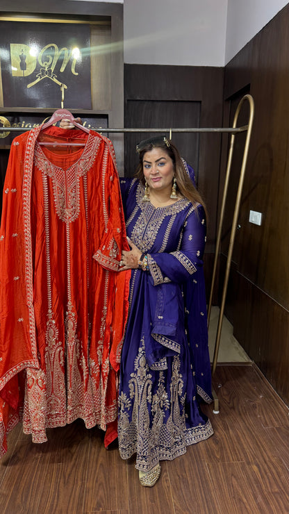 Samaira Pure Chunon Anarkali Suit