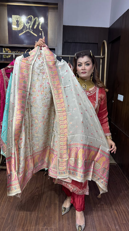 Varnika Banarasi Unstitched Suit