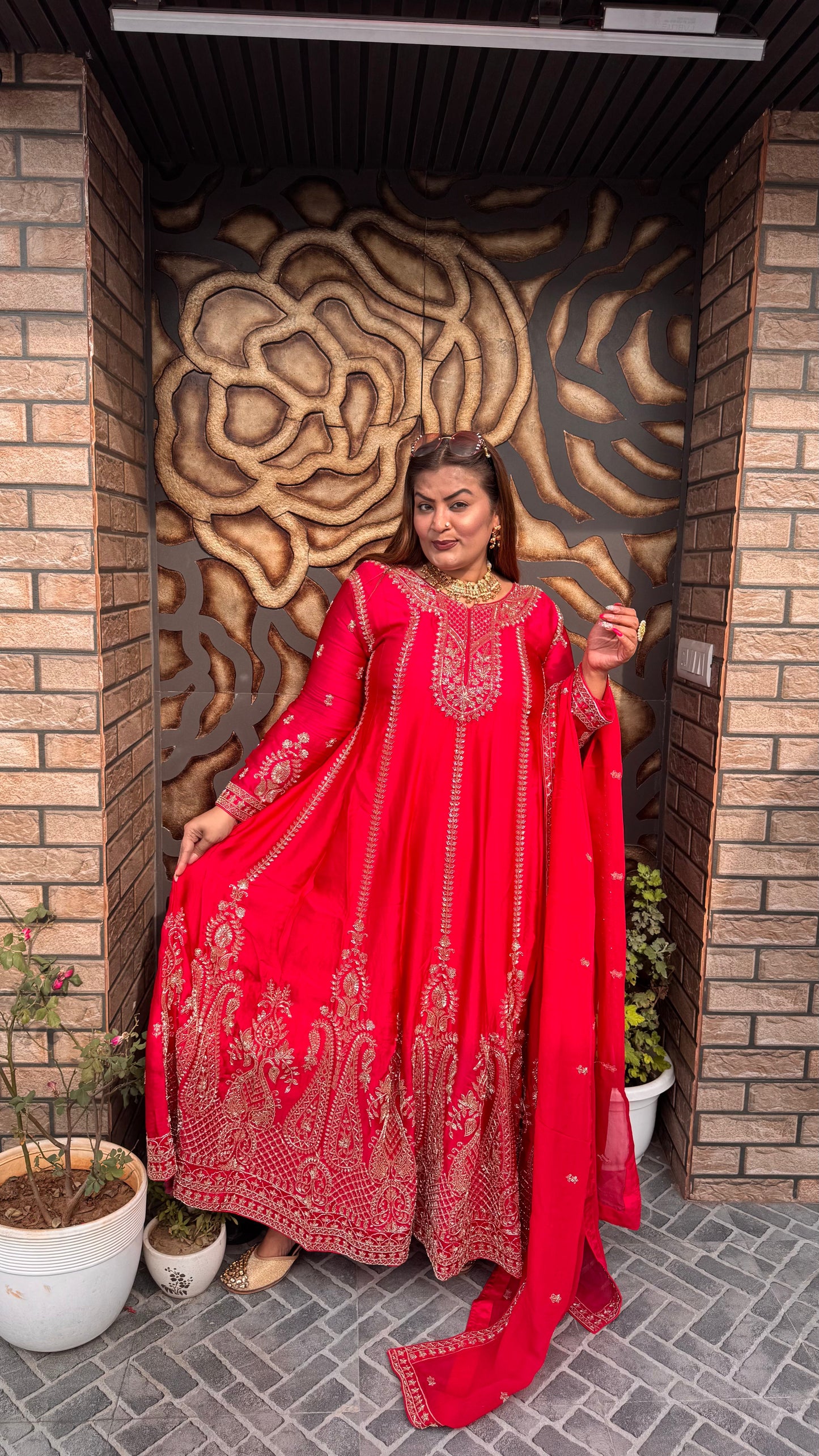 Samaira Pure Chunon Anarkali Suit