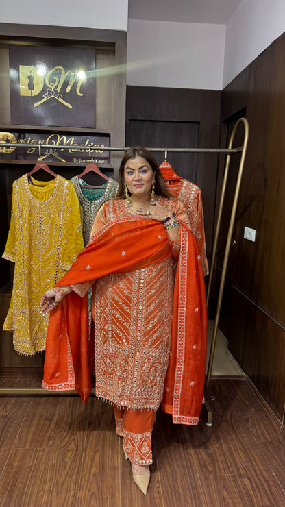 Nayara Glass Tissue Pakistani Suit