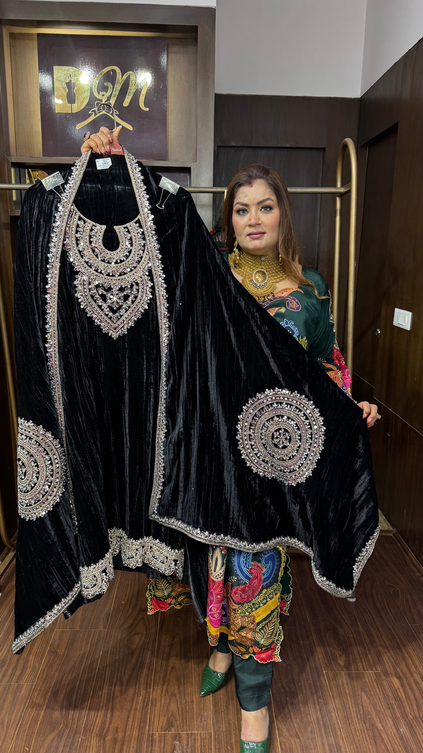Velmora Velvet Unstitched Suit