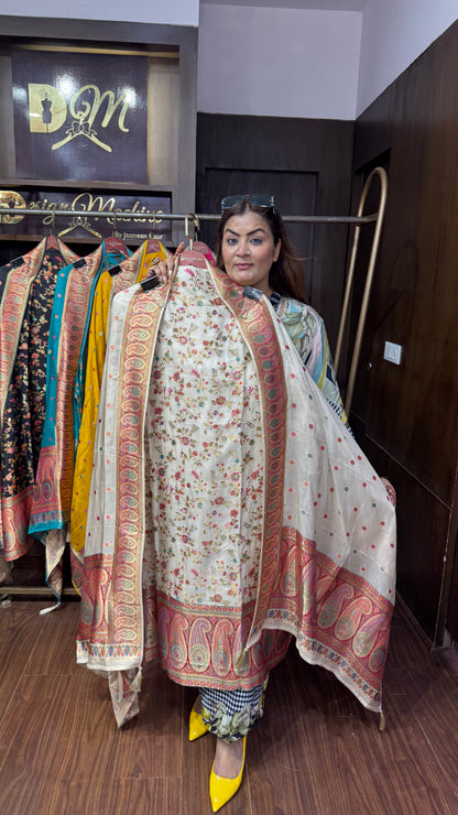 Anaya Cotton Silk Unstitched Suit