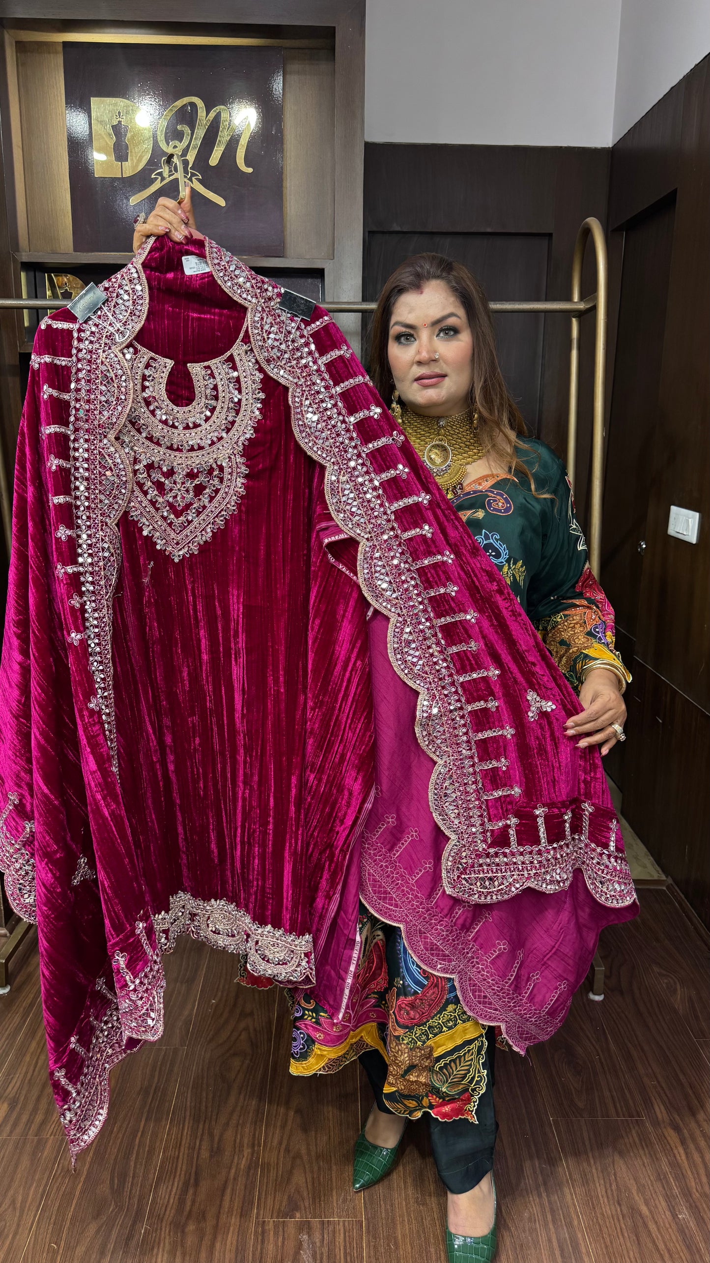 Velmora Velvet Unstitched Suit