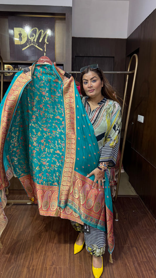 Anaya Cotton Silk Unstitched Suit