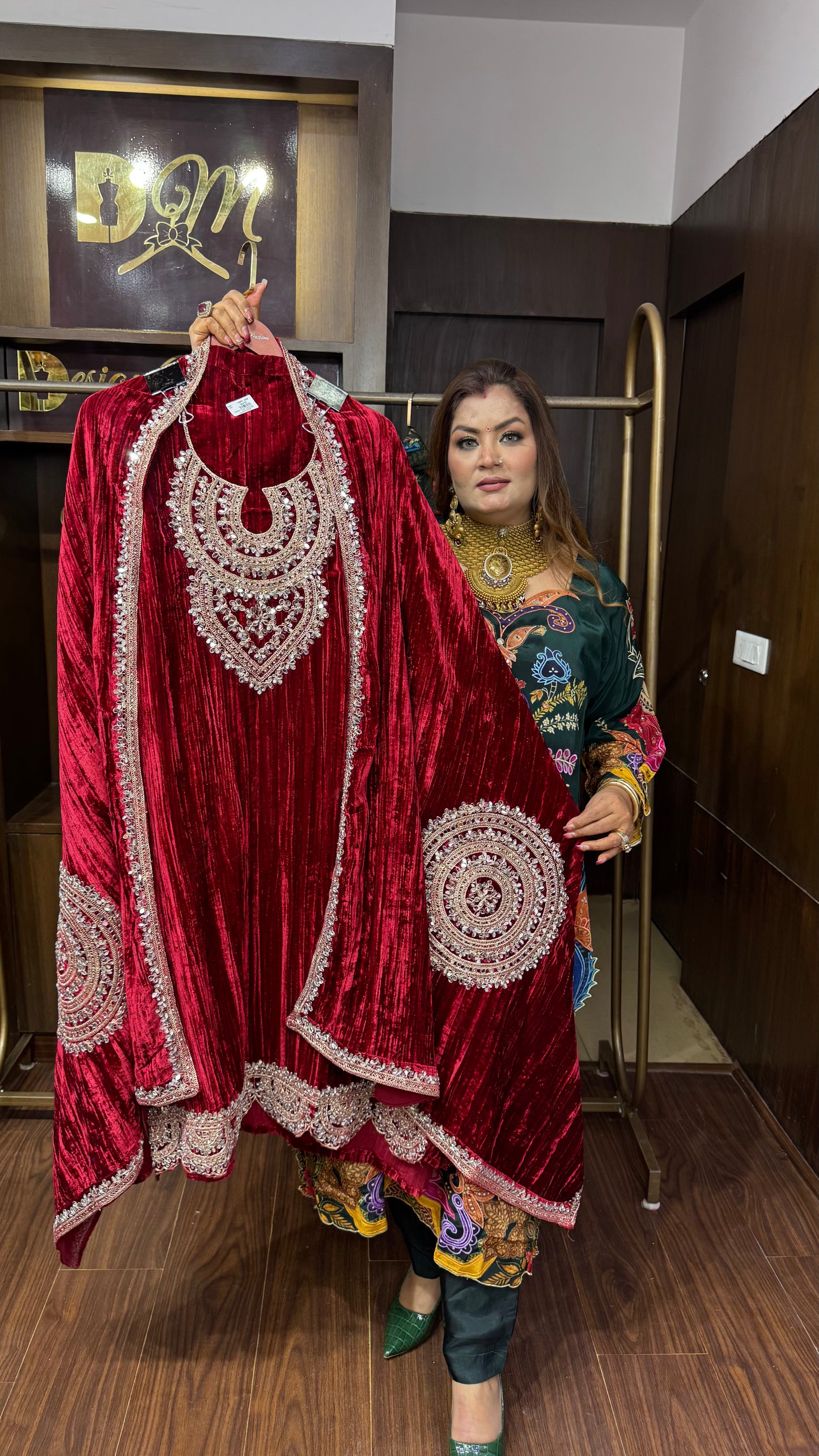 Velmora Velvet Unstitched Suit