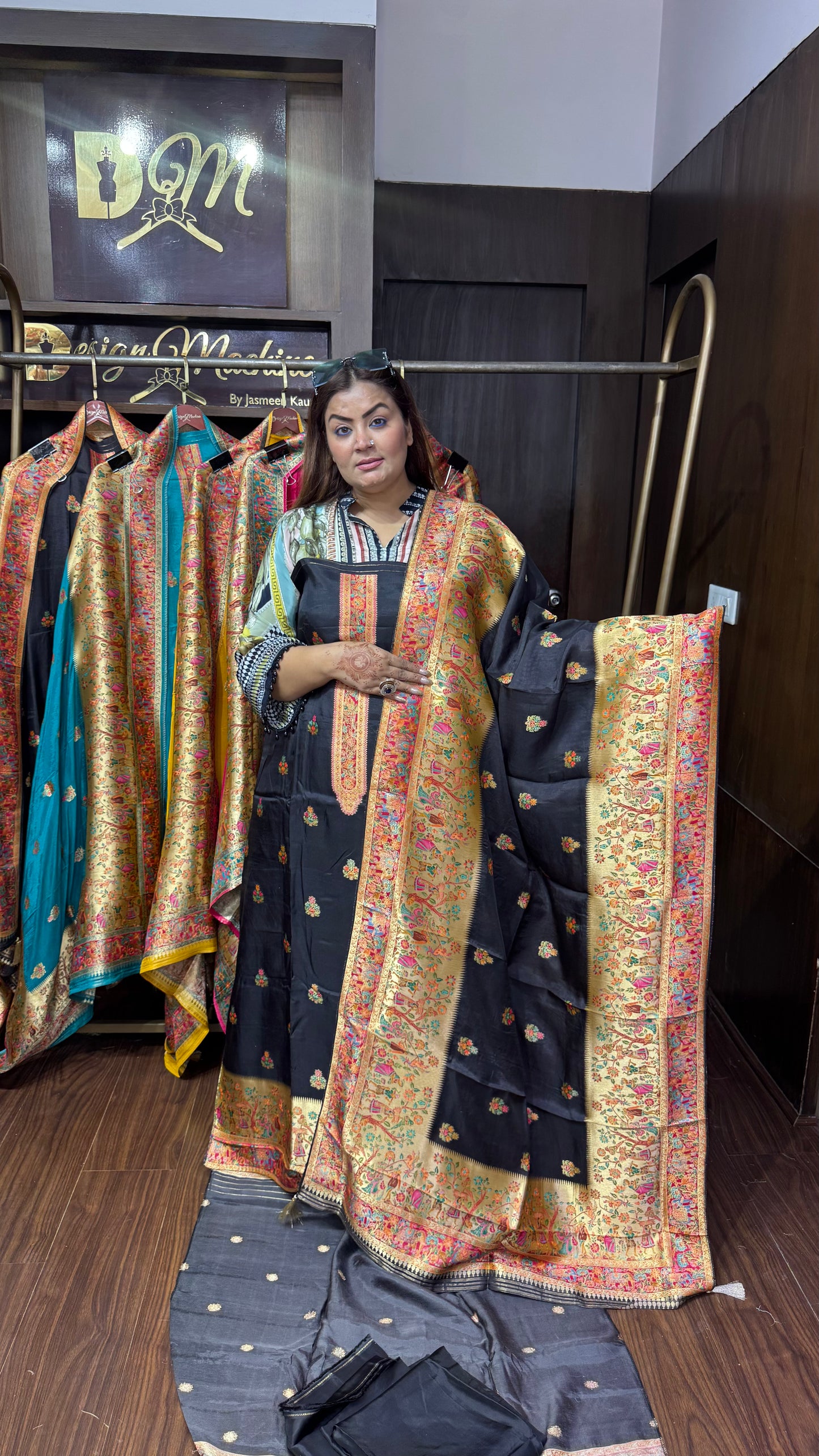Meher Cotton Silk Unstitched Suit