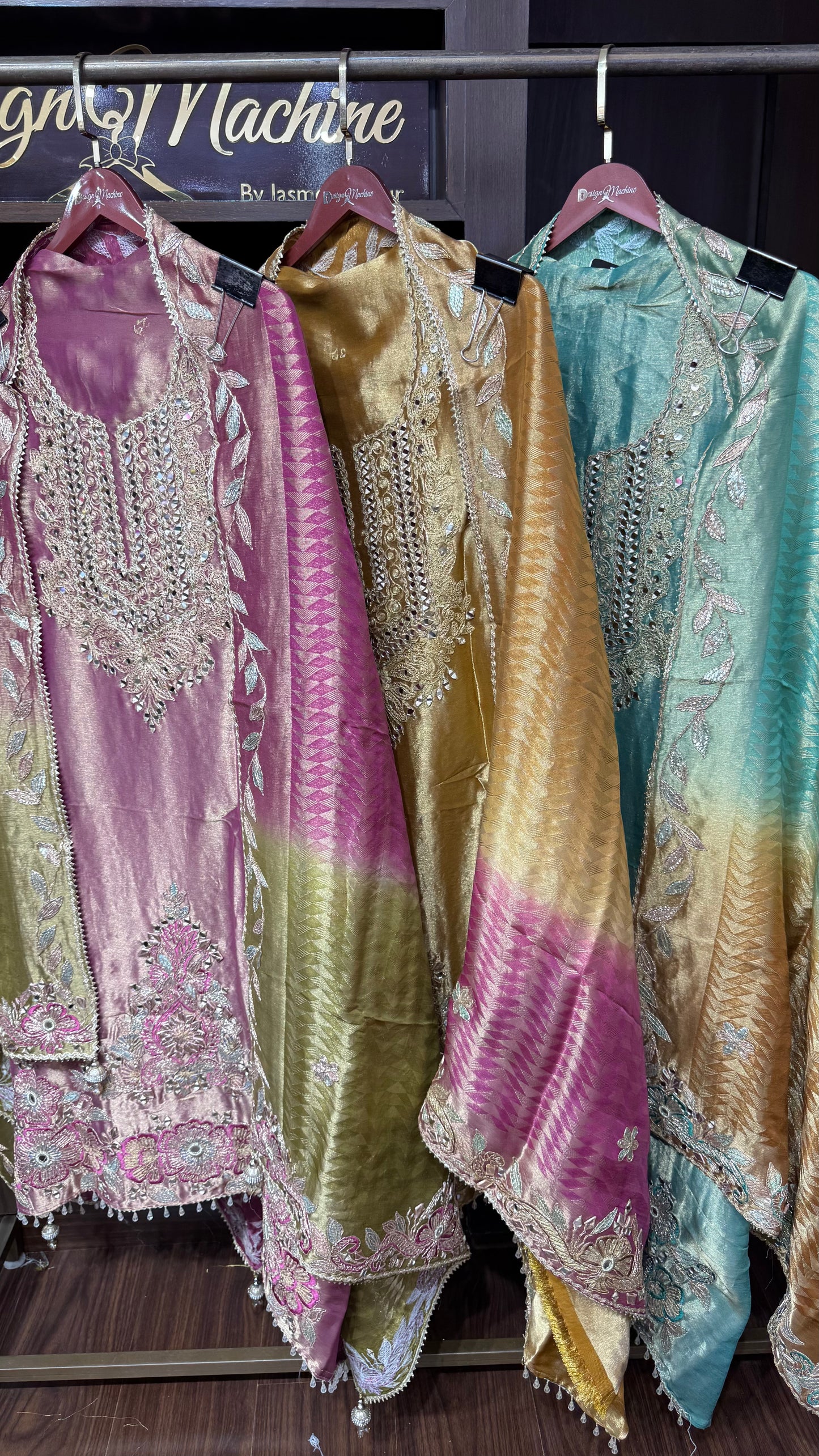 Zivara Glass Tissue Unstitched Suit