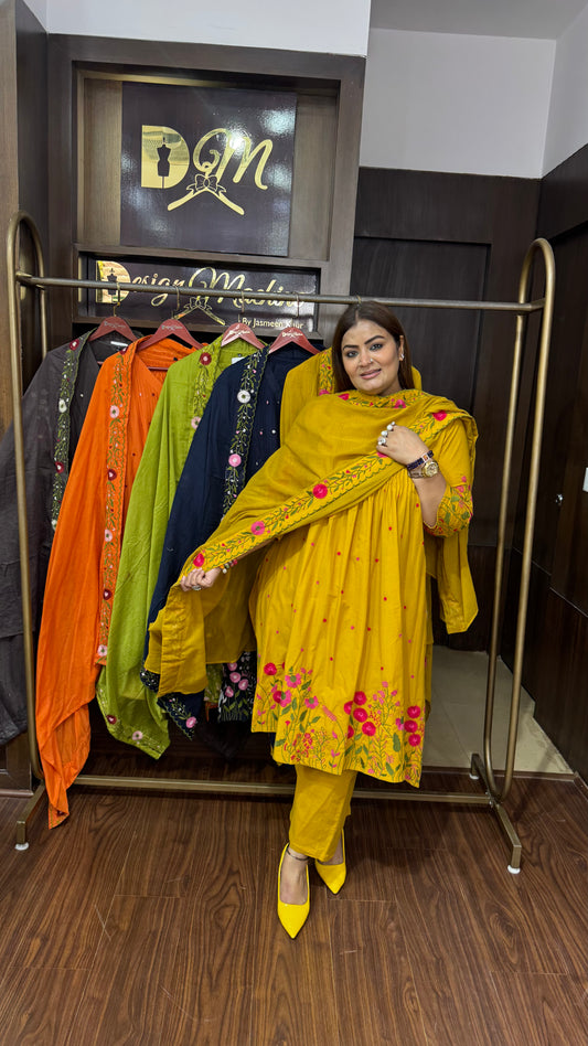 Vezira (Malmal Cotton Anarkali Cotton)