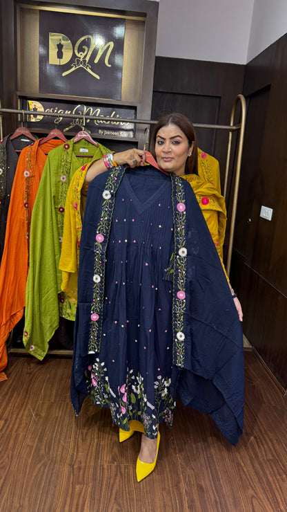Vezira (Malmal Cotton Anarkali Cotton)
