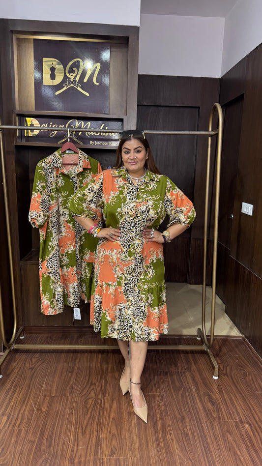 Elyssa (Pure Crepe Turkey Dress)
