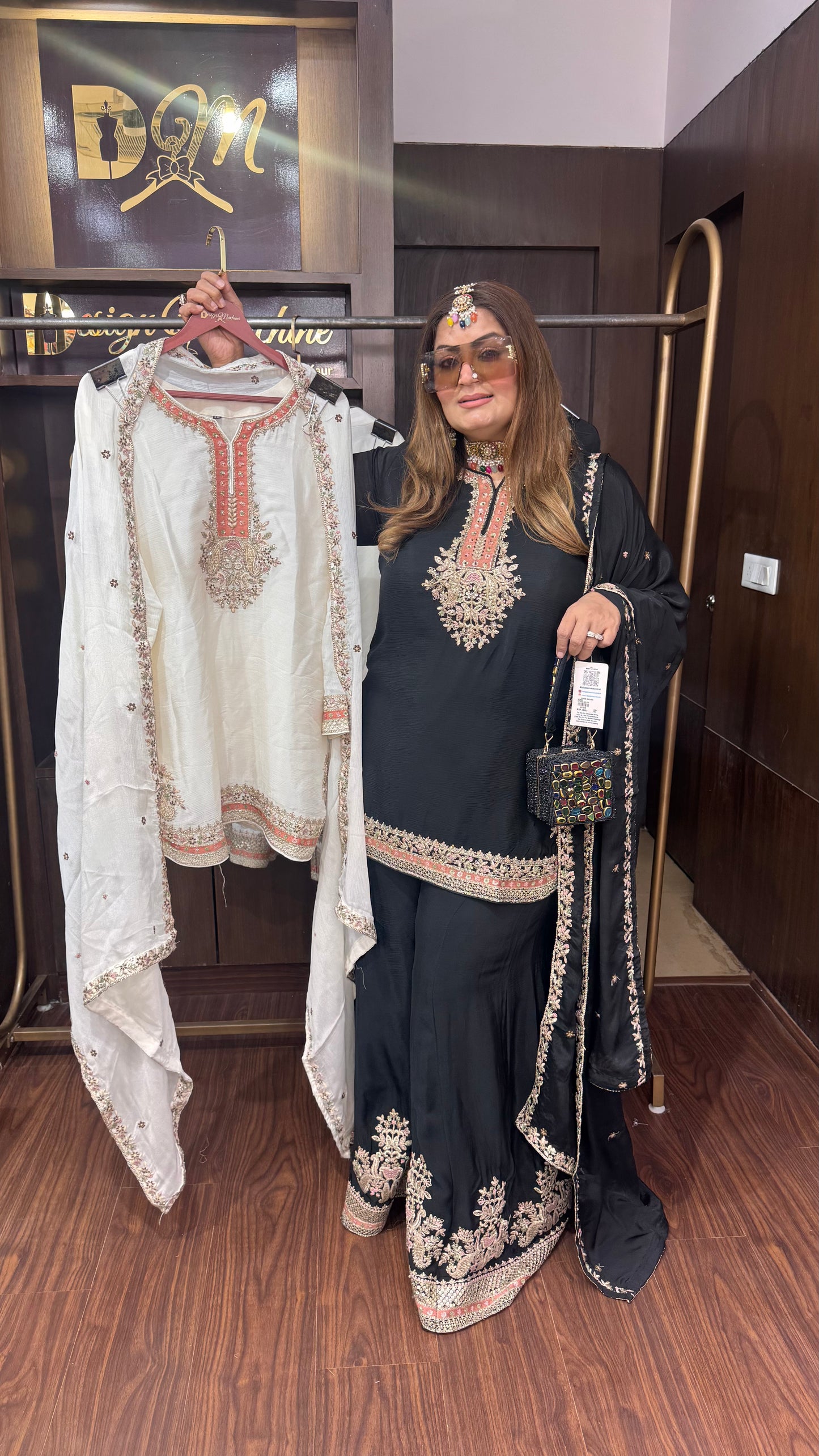 Azmira (Chinnon Crepe Garara Suit)