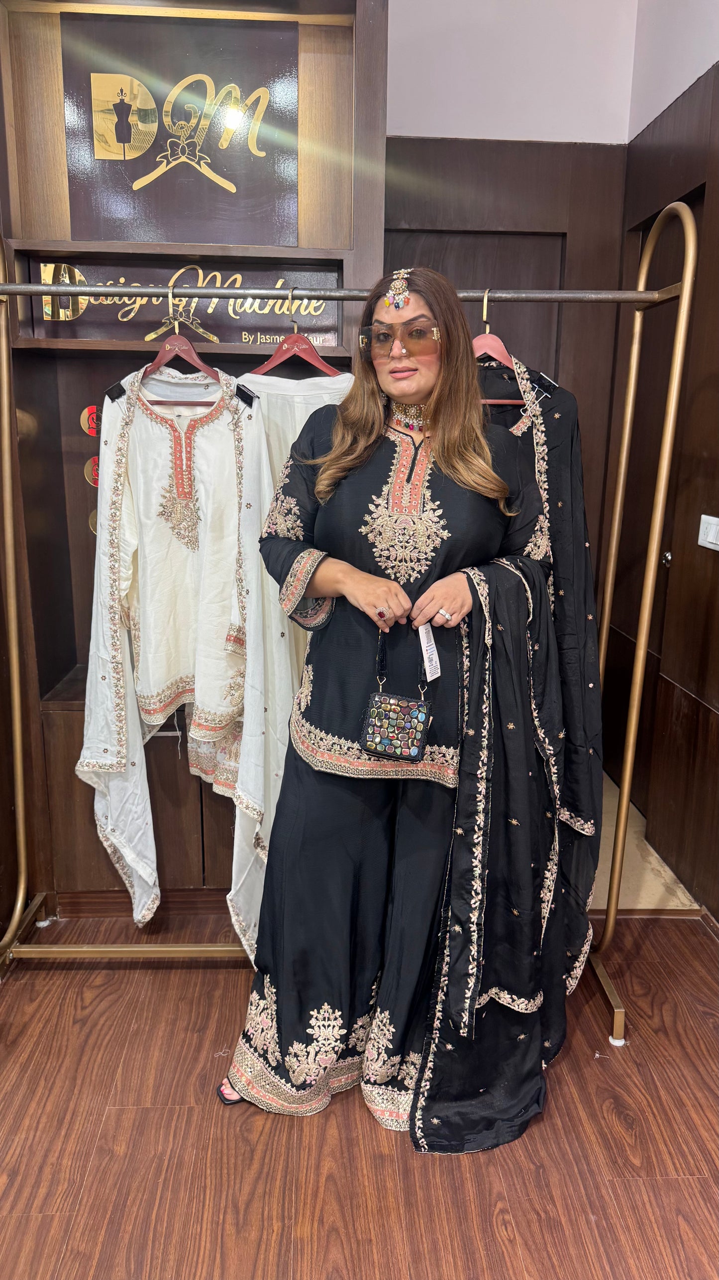 Azmira (Chinnon Crepe Garara Suit)