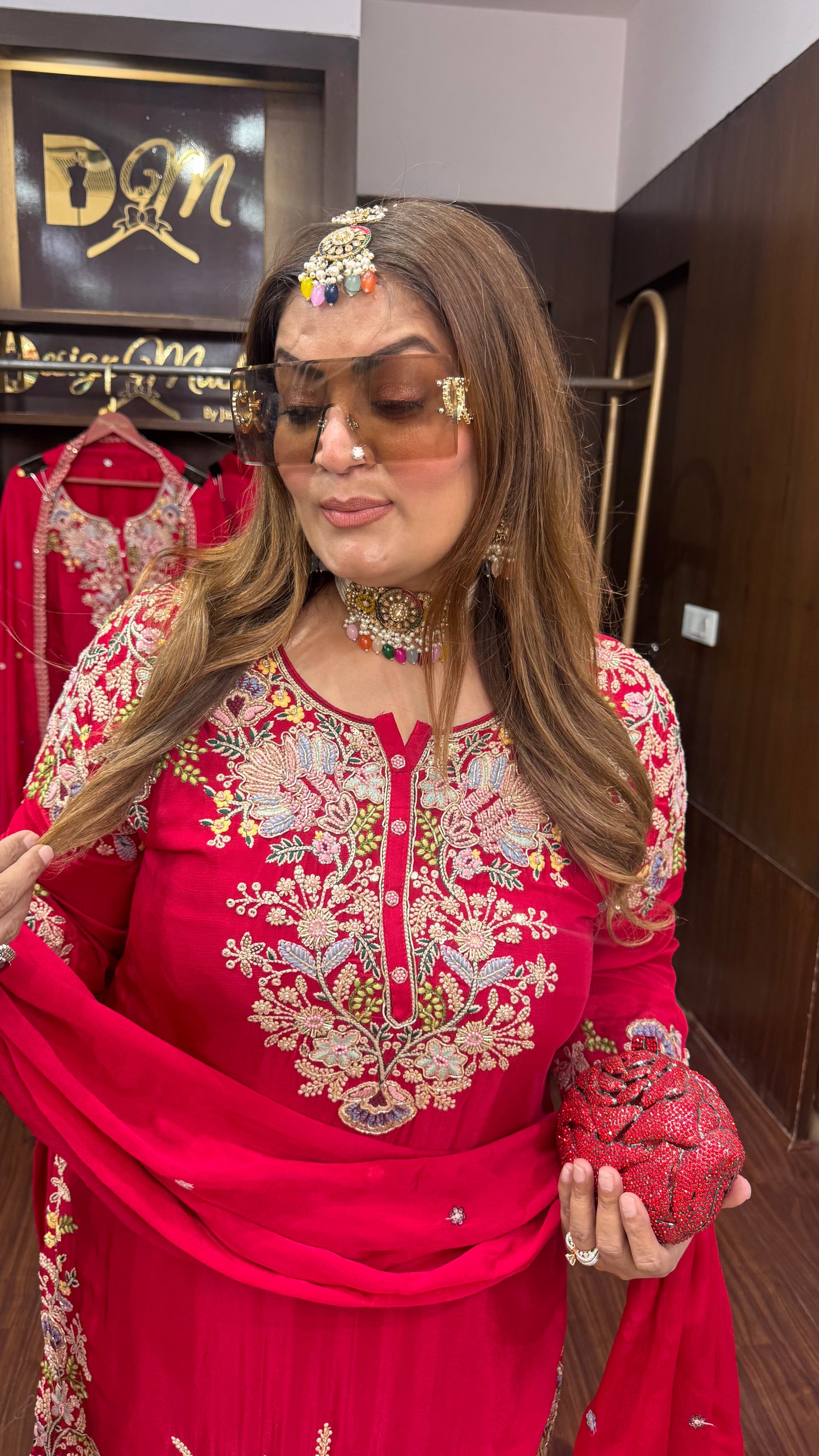 Zanira (Chinnon Crepe Sharara Suit )