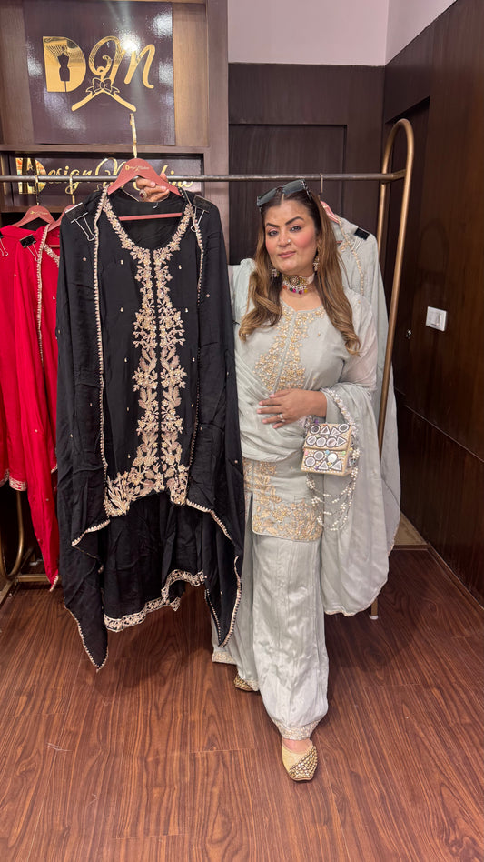 Laviera (Chinnon Crepe Sharara Suit )