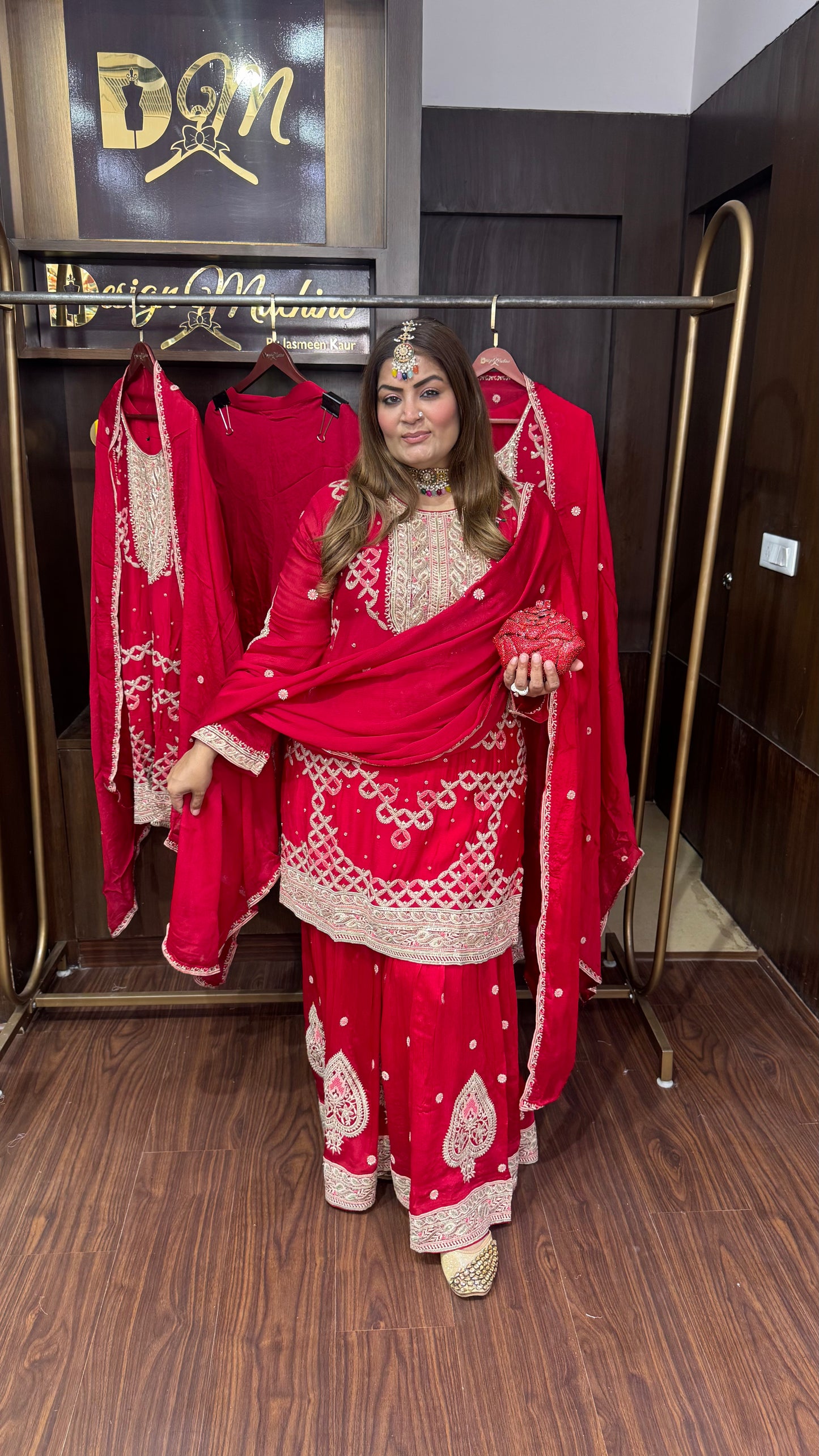Elmira (Chinnon Crepe Sharara Suit)