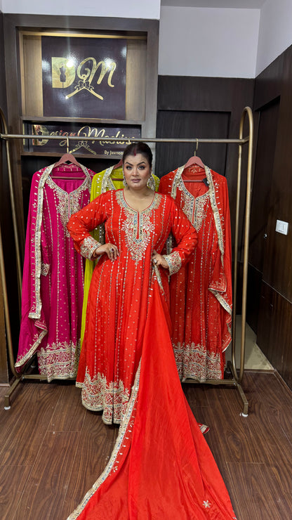 Nooré Pure Chunon Anarkali Suit