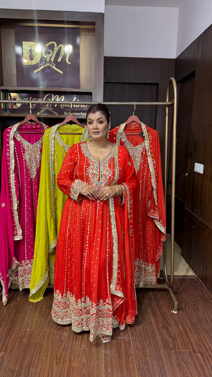 Nooré Pure Chunon Anarkali Suit