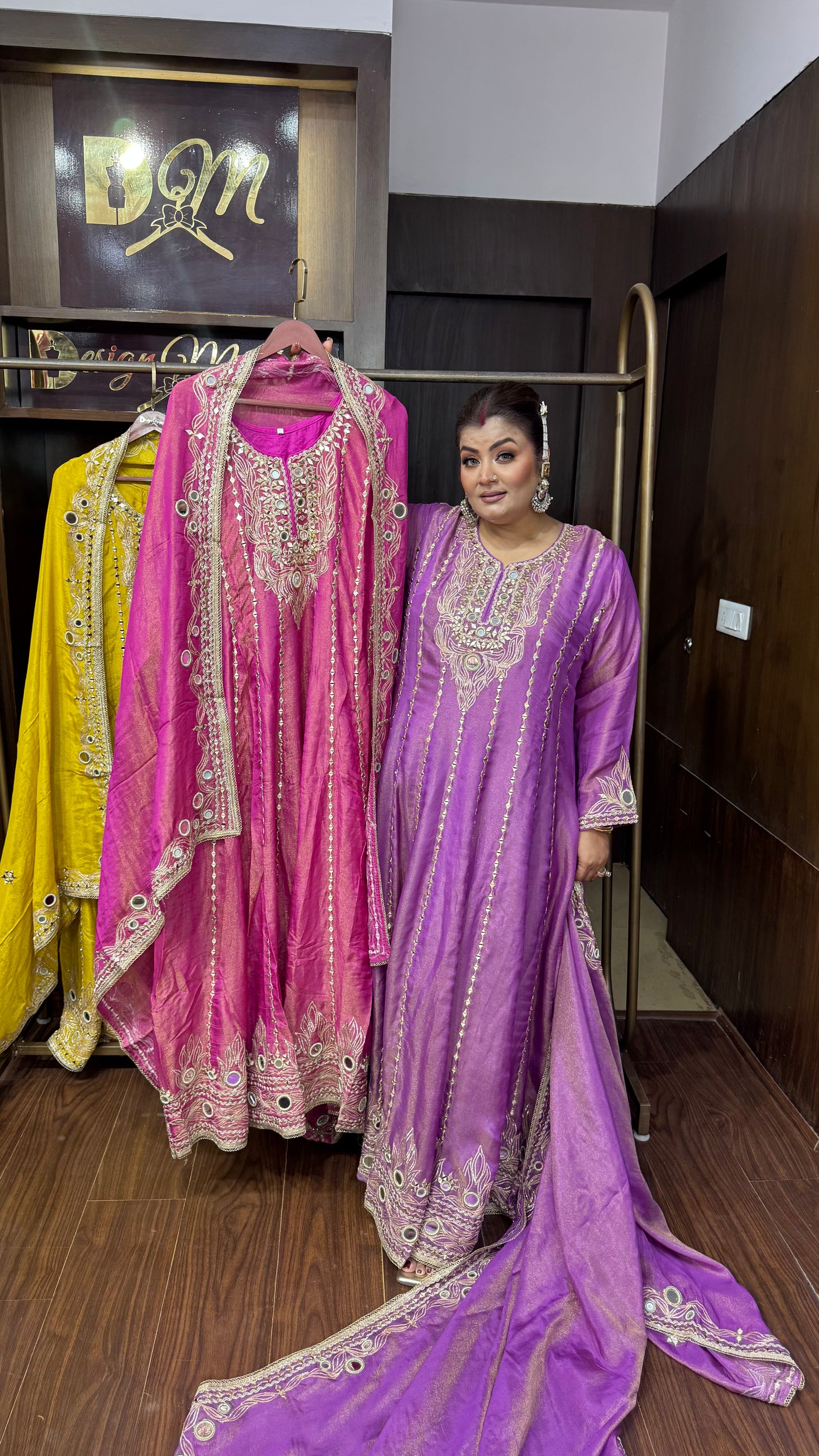 Zareen Pure Chunon Anarkali Suit