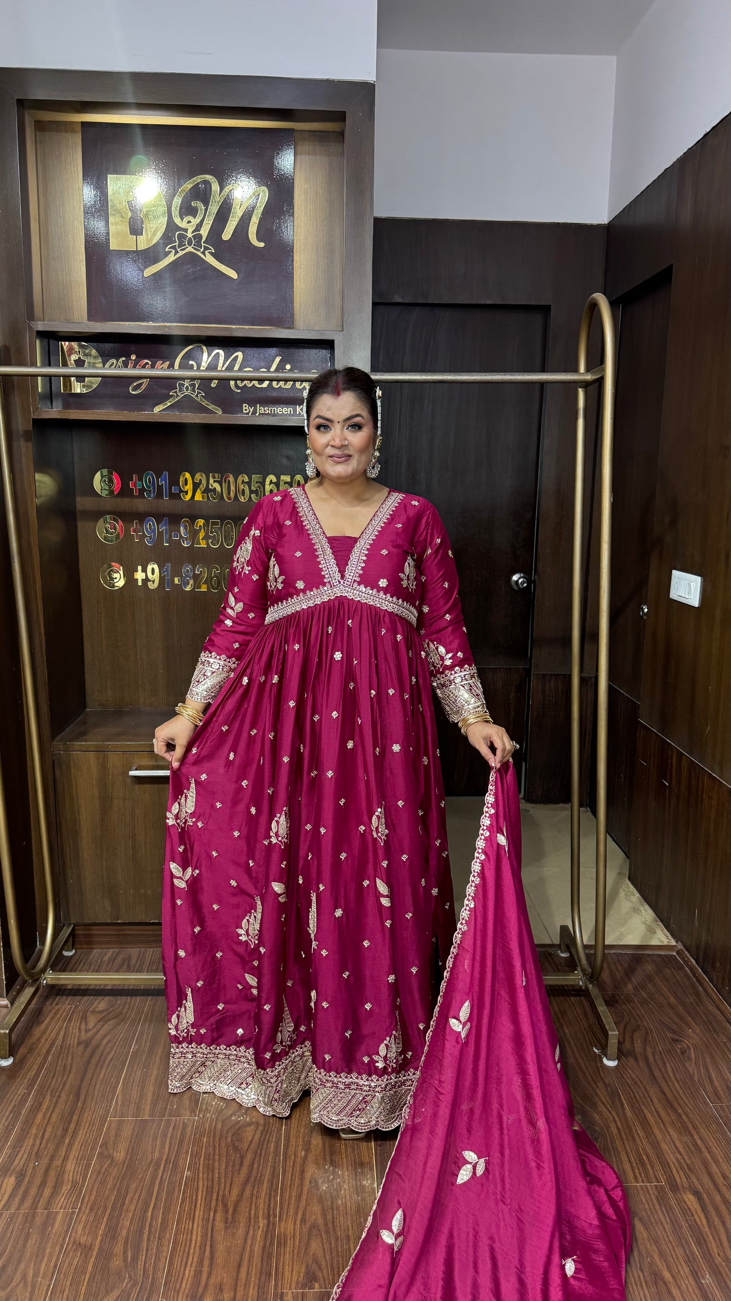 Meher Pure Chunon Crepe Anarkali Suit
