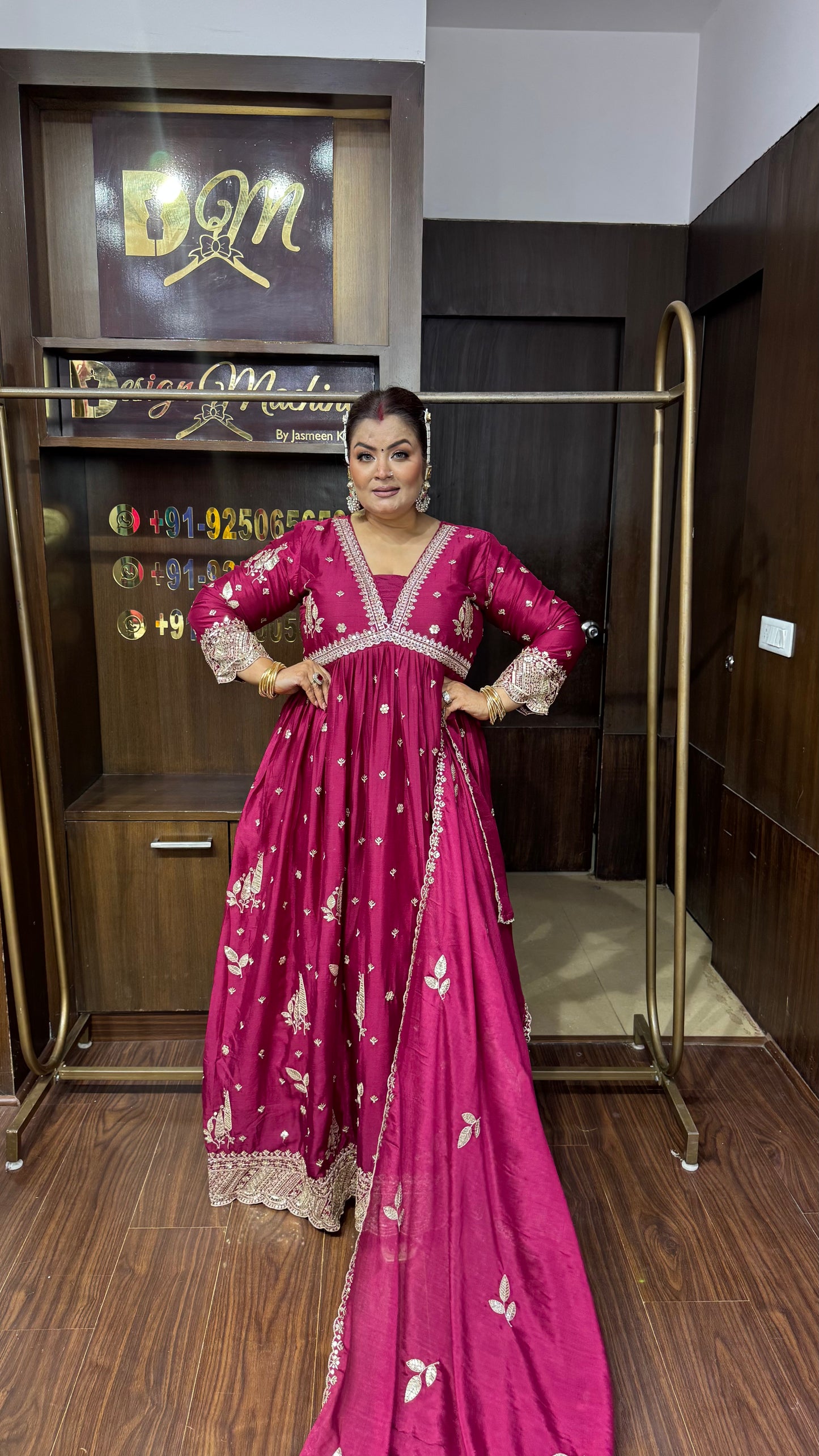 Meher Pure Chunon Crepe Anarkali Suit