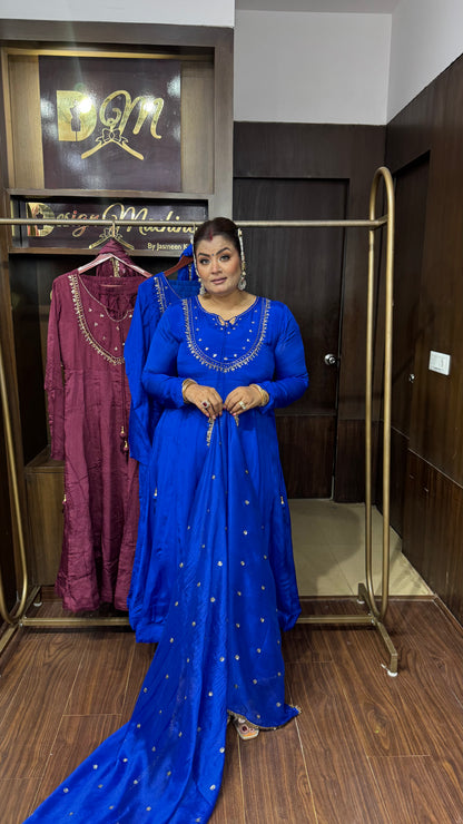 Amayra Chunon Crepe Anarkali Suit