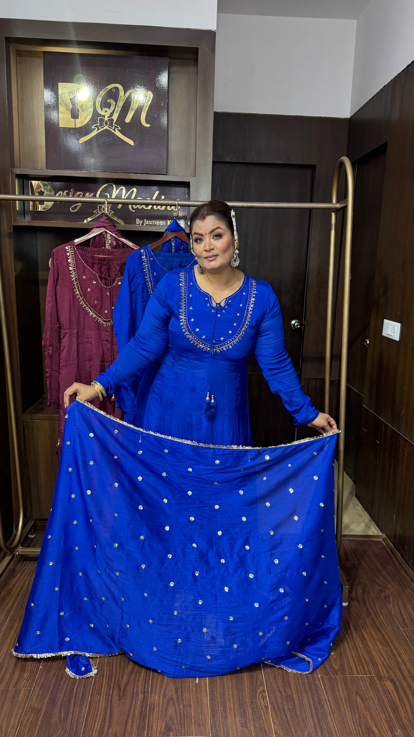 Amayra Chunon Crepe Anarkali Suit