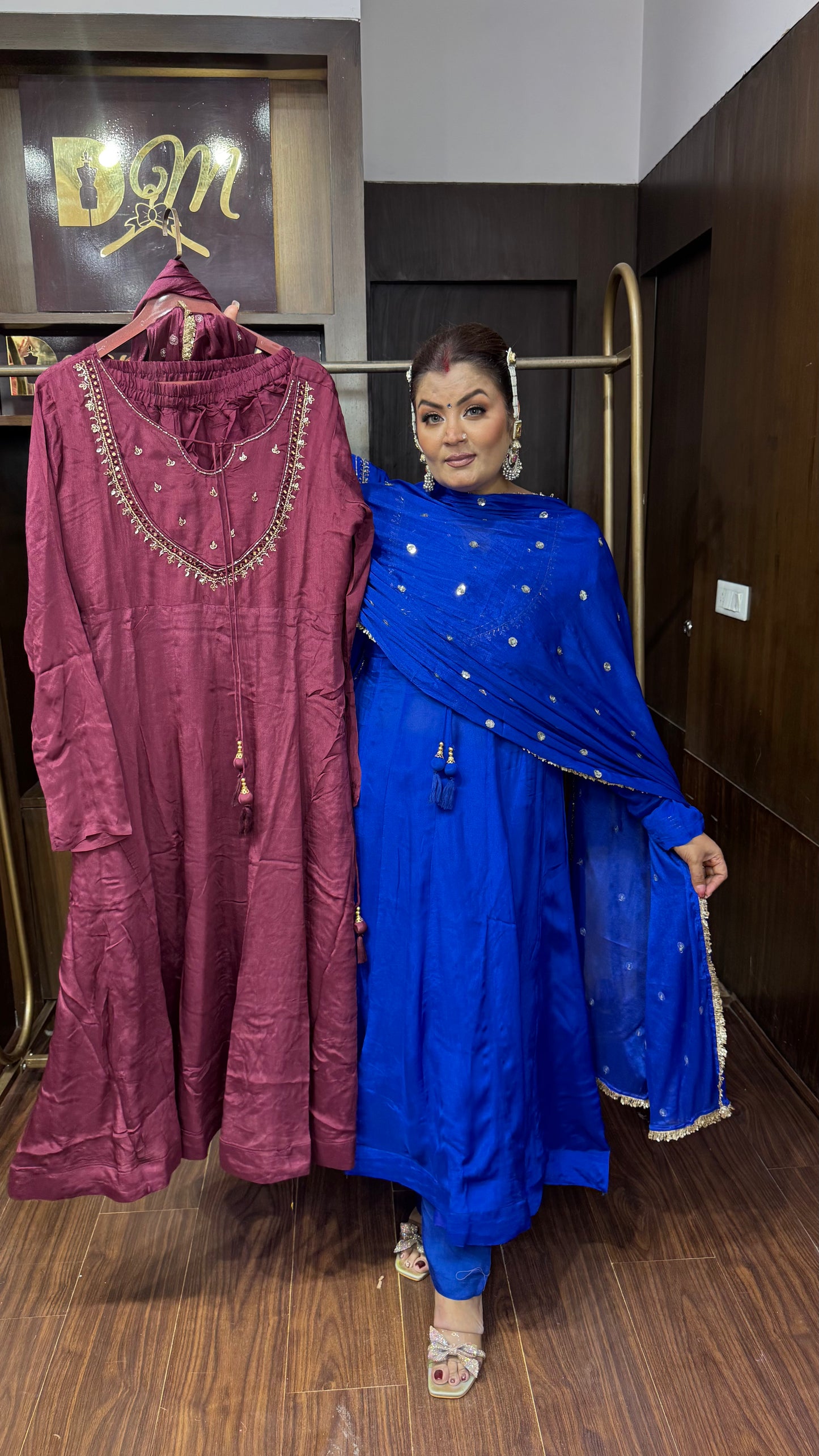 Amayra Chunon Crepe Anarkali Suit