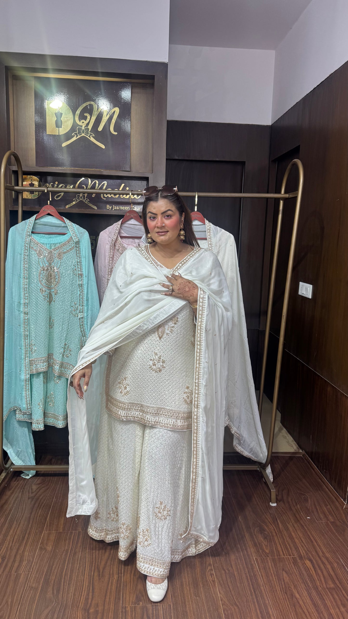 Zeenat Pure Georgette Sharara Suit