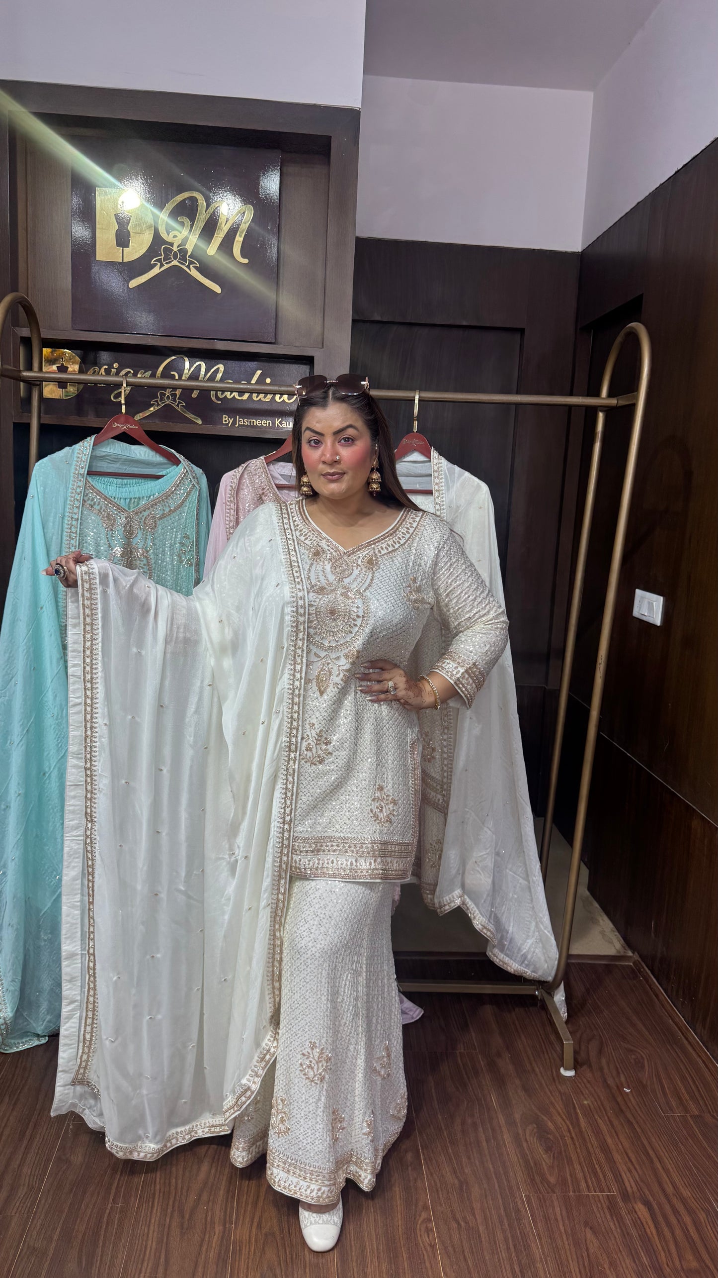 Zeenat Pure Georgette Sharara Suit