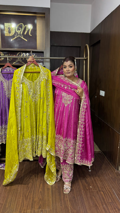 Mahira Chunon Farshi Anarkali Suit