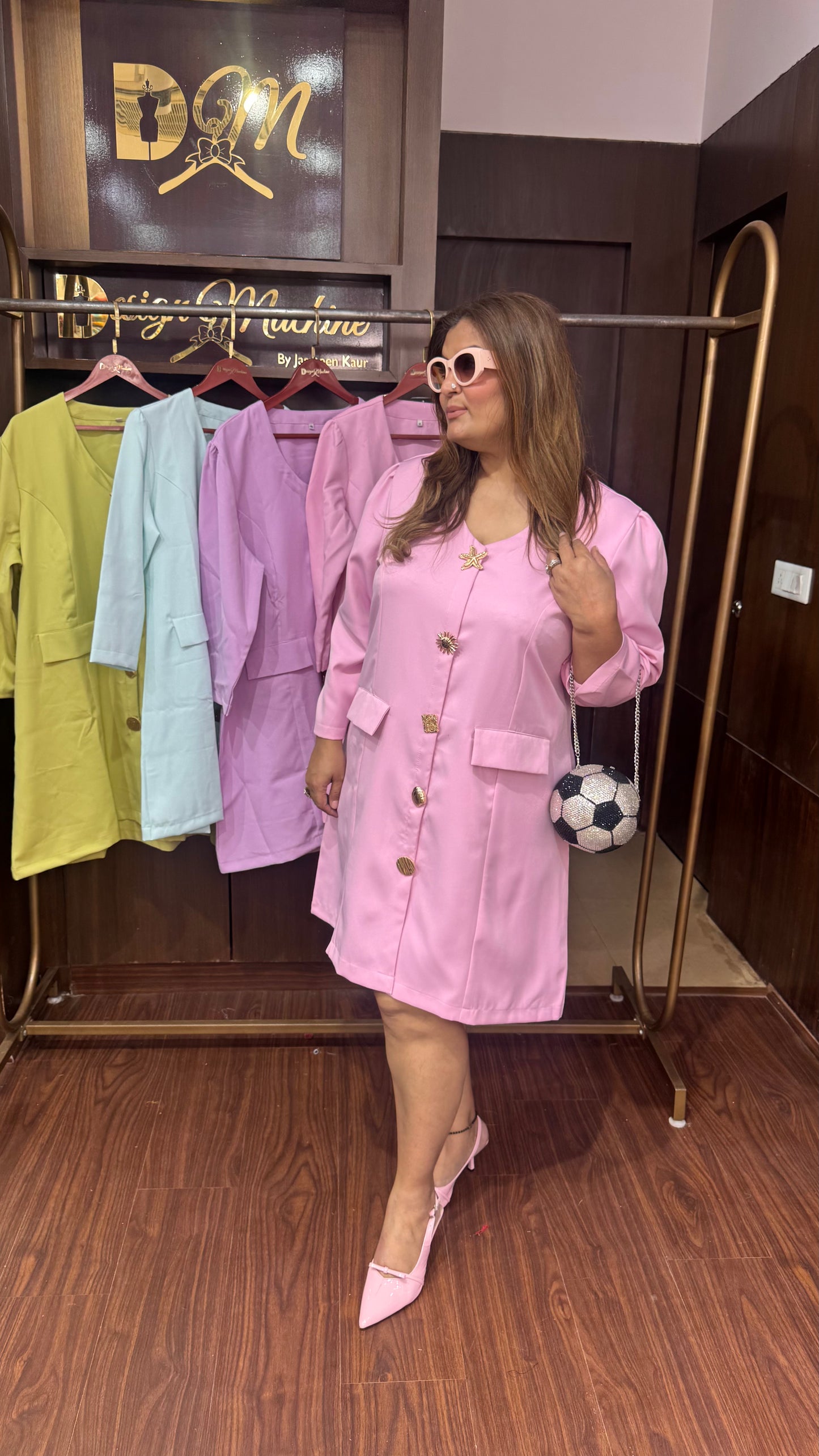 Nyzara (Banana Crepe Fabric Dress)