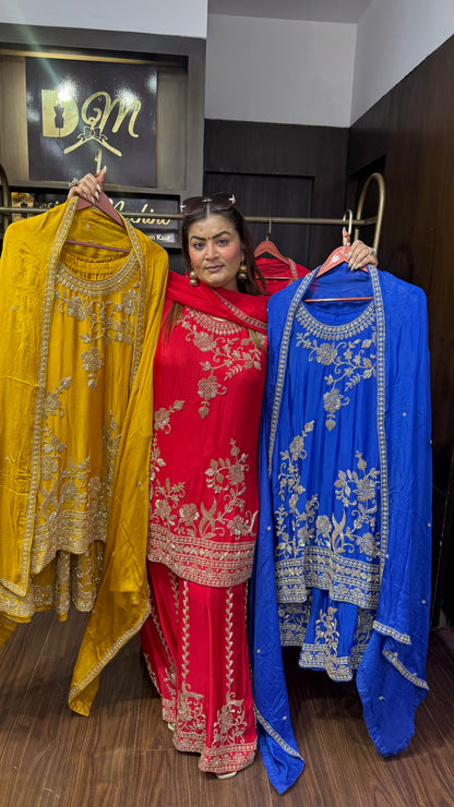 Elara Pure Chunon Sharara Suit