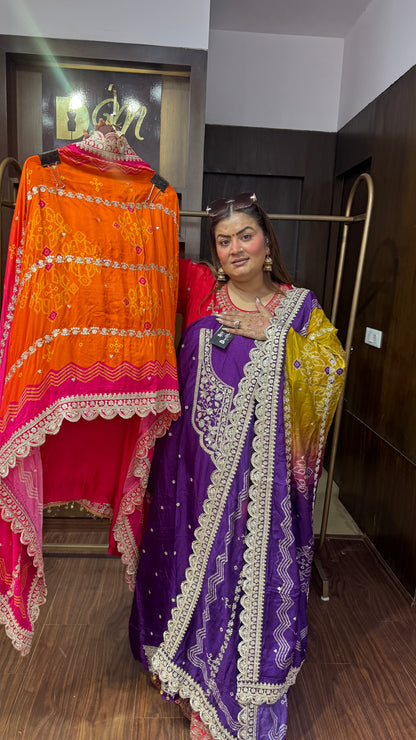 Aavya Pure Chunon Unstitched Suit