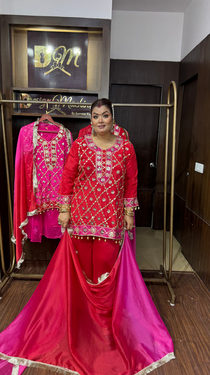 Naira Chunon Crepe Suit