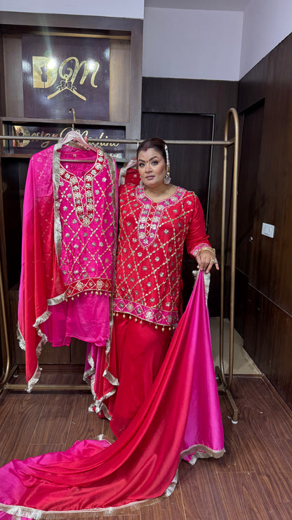 Naira Chunon Crepe Suit