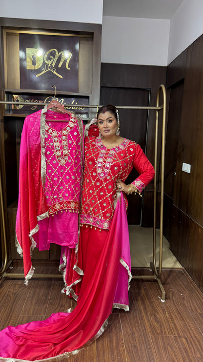 Naira Chunon Crepe Suit