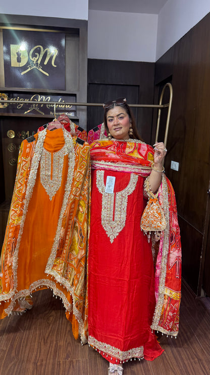 Eshika Pure Georgette Unstitched Suit