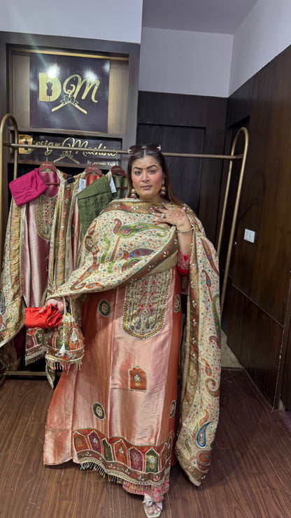 Riyana Glass Tissue Unstitched Suit