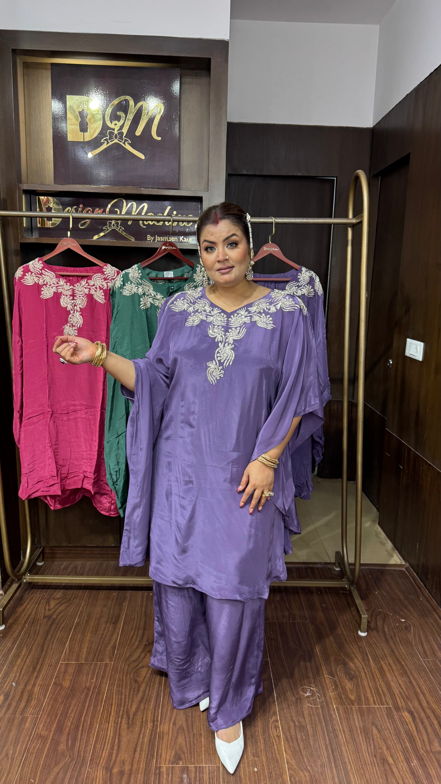 Zarelle Pure Crepe Kaftan Cordset