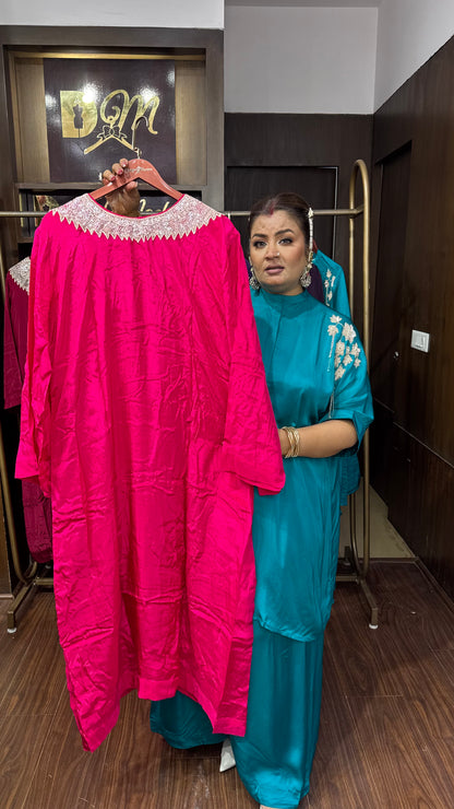 Zareena Pure Crepe Kaftan Cordset