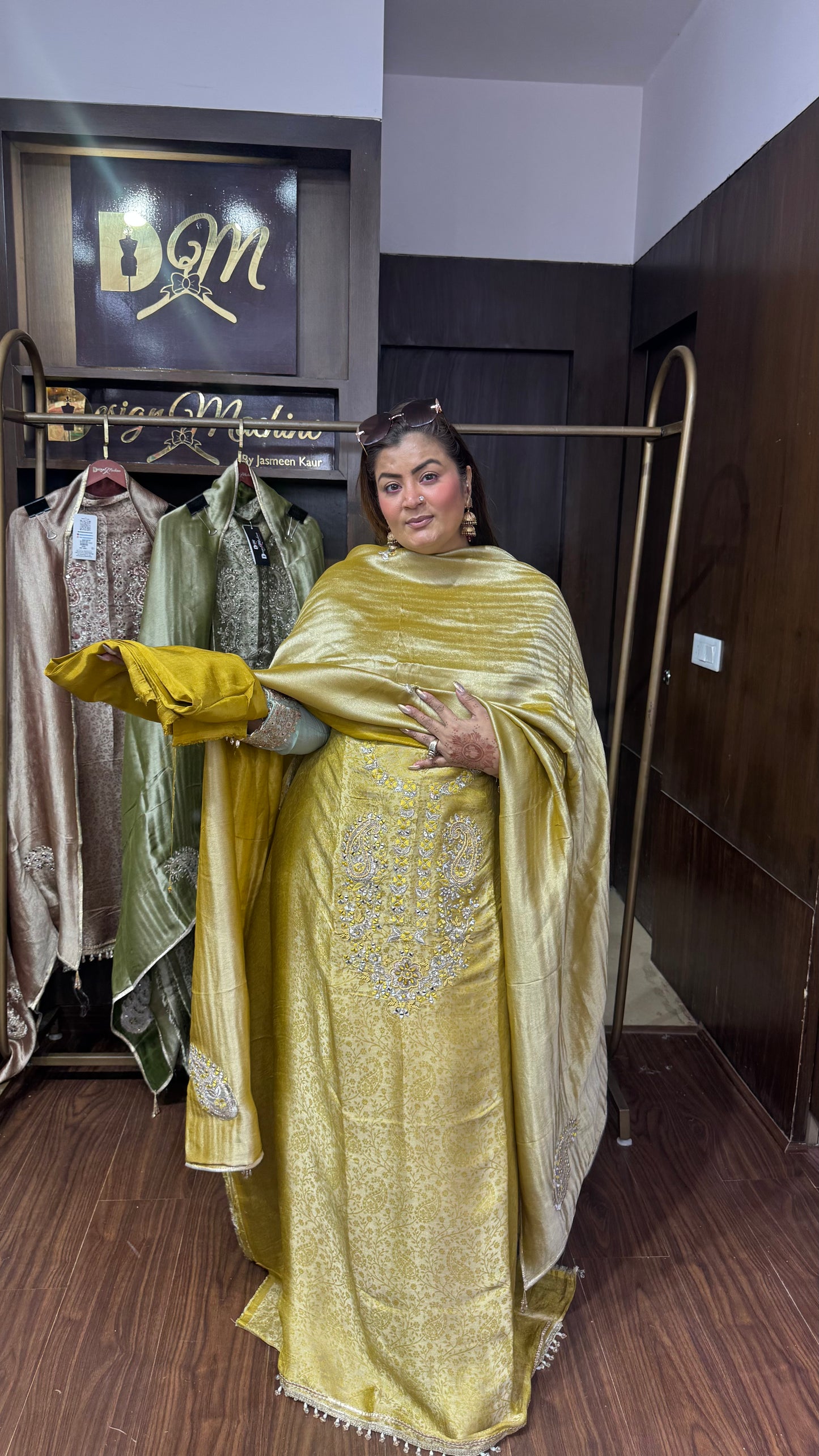 Zareen Pure Glass Tissue Unstitched Suit
